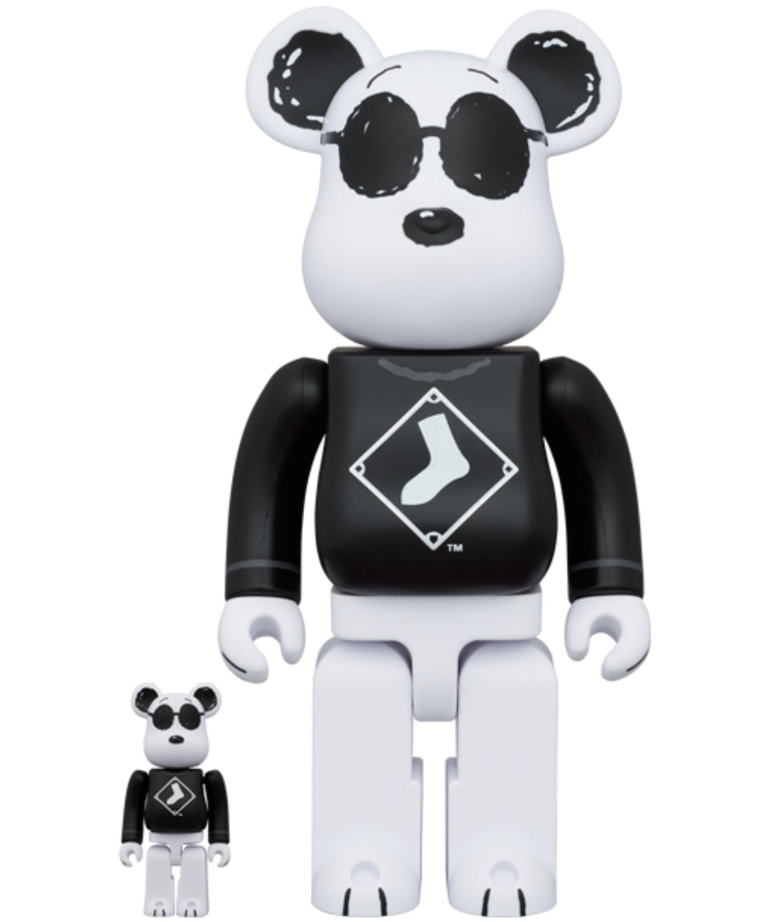 BE＠RBRICK SNOOPY(WHITE SOX) 100％&400％ - 4530956614885